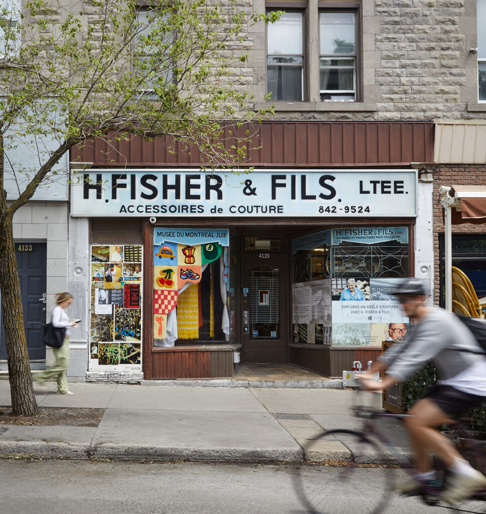 Exterior view of the H. Fisher & Fils building facade
