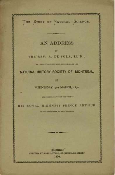 Image 13 of 14 for Reverend Abraham de Sola – Residence