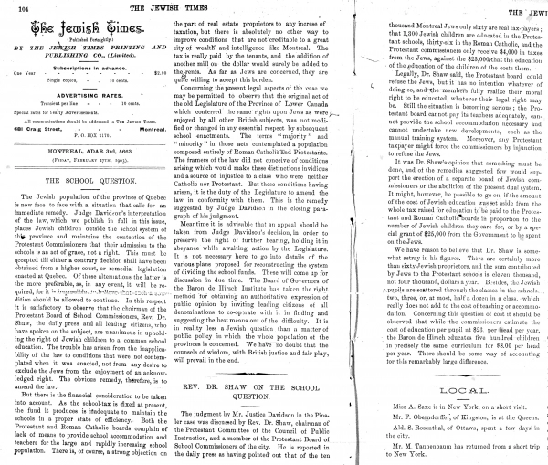 Image 17 of 40 for Pinsler Scholarship Case – Protestant School Board of Greater Montreal