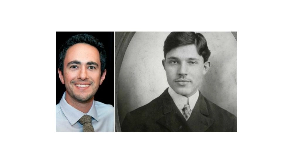 Joshua Levy and his great-great-grandfather, Boris Kaplan. (Joshua Levy)
