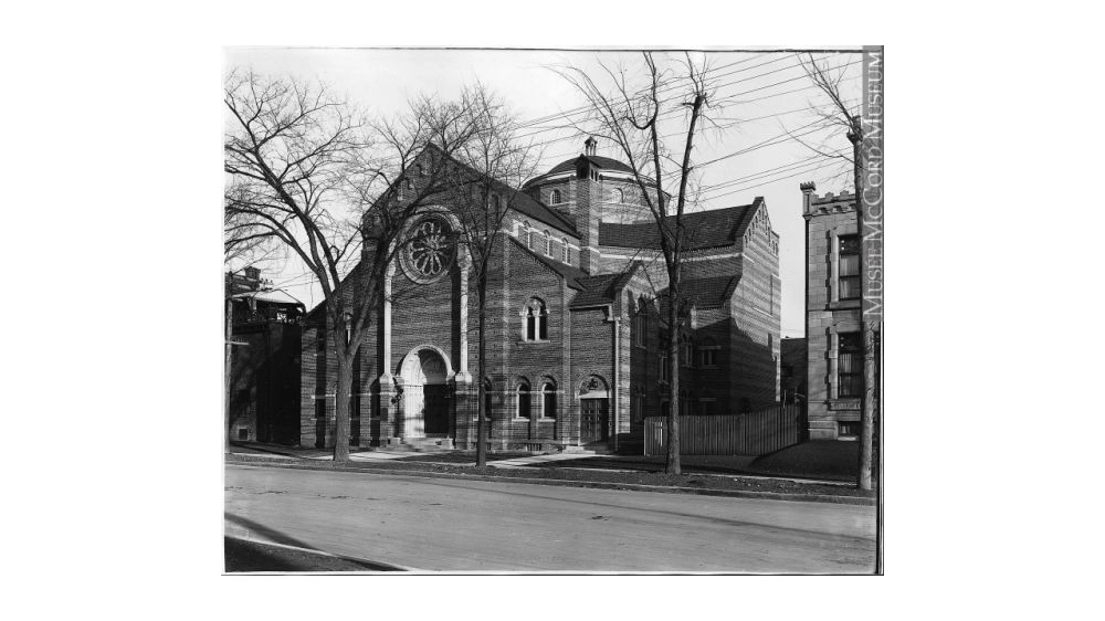 Temple Emanu-el (photo from the McCord Museum)