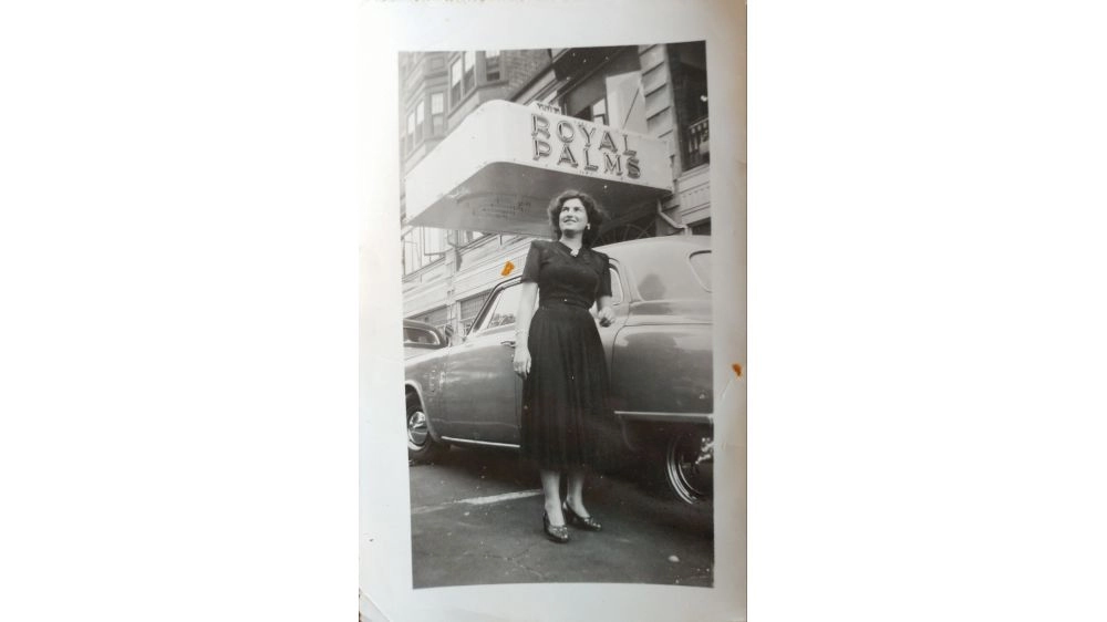 Eudy on her honeymoon in Atlantic City.